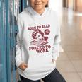 Book Readers Forced To Work Sadness Graphic Youth Hoodie