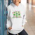 Book With Shamrocks Librarian Saint Patrick's Day Kids Graphic Youth Hoodie