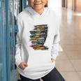 Book Women Graphic Art Colorful Eyes Graphic Youth Hoodie