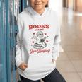 Books Are My LoveLanguage Cupid Valentines Graphic Youth Hoodie