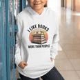 I Like Books More Than People Glasses Graphic Youth Hoodie I Like Books More Than People Glasses Graphic Youth Hoodie