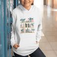 Bookshelves With Books & Plants Premium Graphic Youth Hoodie