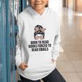 Born To Read Books Forced To Read Emails Messy Bun Reading Graphic Youth Hoodie Born To Read Books Forced To Read Emails Messy Bun Reading Graphic Youth Hoodie