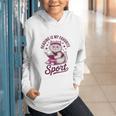 Cat Reading Is My Favorite Sport Retro Book Lover Graphic Youth Hoodie