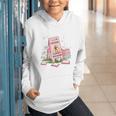 Caution Slippery When Reading Book Reader Graphic Youth Hoodie