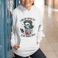 I Like My Coffee ICY & My Books Spicy For Book Lovers Graphic Youth Hoodie