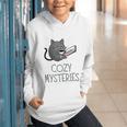 Cozy Mysteries Coffee And Novel For Book Lovers Graphic Youth Hoodie Cozy Mysteries Coffee And Novel For Book Lovers Graphic Youth Hoodie