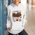 Cozy Reading Cabin Retreat Fall Bookish Autumn Cozy Reader Graphic Youth Hoodie