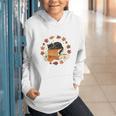 Cute Cat Fall In Love With Reading Book Cat Lover Librarian Graphic Youth Hoodie