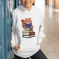 Cute Kawaii Kids Reading Books Glasses Red Panda Lover Graphic Youth Hoodie Cute Kawaii Kids Reading Books Glasses Red Panda Lover Graphic Youth Hoodie