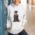 Cute Mouse Reading Book Graduation Graphic Youth Hoodie