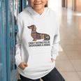 Dachshund Dog Dachshund Decor Books Nerds Dachshund Graphic Youth Hoodie
