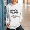 A Day Without Reading Is Like I Have No Idea Women Books Graphic Youth Hoodie