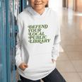 Defend Your Local Public Library For Book Lovers Graphic Youth Hoodie Defend Your Local Public Library For Book Lovers Graphic Youth Hoodie