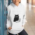 First Of All I’m A Delight Cute Cat Books Coffee Humor Graphic Youth Hoodie