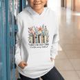 Floral Book There's No Such Thing As Too Many Book Lover Graphic Youth Hoodie