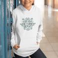 Floral “Read Return Repeat” Book Lovers Readers Librarians Graphic Youth Hoodie