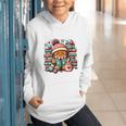 Gingerbread Reading Book Lovers Christmas Bookworm Librarian Premium Graphic Youth Hoodie