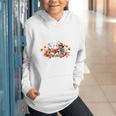 Halloween Book Lover Ghost Witch Books & Pumpkins Graphic Youth Hoodie