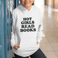 Hot Girls Read Books Lover Bookworm Librarian Book Reading Graphic Youth Hoodie