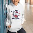 It's a Good Day To Read a Book Cute Cat Book Day Girls Boys Graphic Youth Hoodie It's a Good Day To Read a Book Cute Cat Book Day Girls Boys Graphic Youth Hoodie