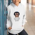 Just a Girl Who Loves Books Messy Bun Black Women Reading Graphic Youth Hoodie Just a Girl Who Loves Books Messy Bun Black Women Reading Graphic Youth Hoodie