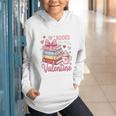 Librarian Books Are My Valentine Teacher Valentines Teach Graphic Youth Hoodie