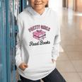 Pretty Girls Read Books Bookworm Book Lover Teacher Graphic Youth Hoodie