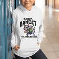 Racoon-Bookworm-Book Bandit-Fueled By Fiction Graphic Youth Hoodie