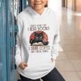 i Read Books And i Know Things Cat Reading Coffee Graphic Youth Hoodie