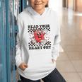 Read Your Heart Out Teacher Valentines Book Lover Graphic Youth Hoodie Read Your Heart Out Teacher Valentines Book Lover Graphic Youth Hoodie
