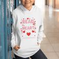 Read Your Heart Out Valentine Reading Book Lover Teacher Premium Tri-Blend Graphic Youth Hoodie