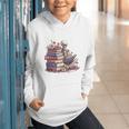 Reading A Book Per Day Keeps Reality Away Skeleton Books Graphic Youth Hoodie Reading A Book Per Day Keeps Reality Away Skeleton Books Graphic Youth Hoodie