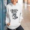 I Require Books Raccoon Reading For Book Lovers Graphic Youth Hoodie