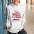 Retro Groovy Valentine Men Women Kid Tees By Emily All Booked For Valentines Book Reading Bookworm Nerdy Graphic Youth Hoodie