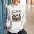 Salem Book Club Bookish Halloween Retro Salem Witch Book Graphic Youth Hoodie
