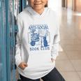 Sarcastic Anti Social Book Club Cat Skull Book Lover Graphic Youth Hoodie Sarcastic Anti Social Book Club Cat Skull Book Lover Graphic Youth Hoodie