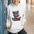 Scottish Terrier Reading a Book Dog Graphic Youth Hoodie