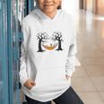 Skeleton Reading Book In Hammock Halloween Reader Graphic Youth Hoodie