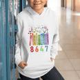 Subtle Floral Foxglove Daisy Tulip Book Lover Graphic Youth Hoodie