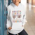 Teacher Summer Break Most Likely To Read Books All Summer Graphic Youth Hoodie