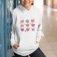 Things I Do On Valentines's Day Book Lover Candy Heart Graphic Youth Hoodie