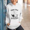 Today I'm A Serious Goose Animal Reading Book Lovers Graphic Youth Hoodie Today I'm A Serious Goose Animal Reading Book Lovers Graphic Youth Hoodie