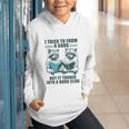I Tried To Form Gang But It Turned Into A Book Club Raccoon Graphic Youth Hoodie