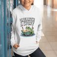 Unearth a Story Frog Reading a Book Summer 2026 Premium Tri-Blend Graphic Youth Hoodie Unearth a Story Frog Reading a Book Summer 2026 Premium Tri-Blend Graphic Youth Hoodie