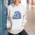 Unicorn Reading For Book Lovers Readers Graphic Youth Hoodie