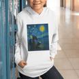 Van Gogh Starry Night Fantasy Reader Dragon Reading Book Graphic Youth Hoodie Van Gogh Starry Night Fantasy Reader Dragon Reading Book Graphic Youth Hoodie