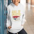Wake Up Smarter Librarian Book Stack Premium Tri-Blend Graphic Youth Hoodie