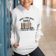 When I Think About Books I Touch My Shelf Book Reader Graphic Youth Hoodie