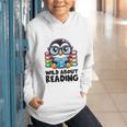Wild About Reading Book Lover Penguin Graphic Youth Hoodie